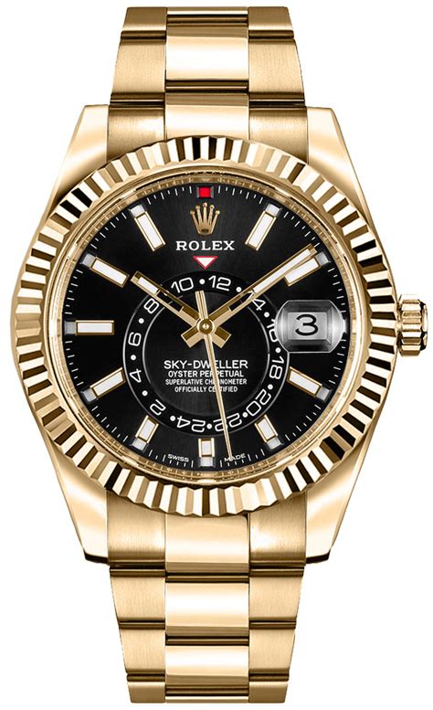 rolex sky dweller black gold|rolex sky dweller price.